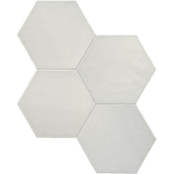 Anatolia Teramoda Stone 6 inch Hexagon Glossy Pressed Glazed Ceramic Wall Tile – 6.67 Sq. Ft. Coverage per Case