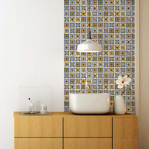Merola Tile Techniker Der Farbe 11.75 inch x 11.75 inch Ceramic Wall Tile 10 sq ft/case – Glossy Patterned Finish
