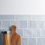 Charger l'image dans la visionneuse de galerie, Ivy Hill Tile Amagansett Blue Ceramic Wall Bullnose Tile 2.55 inch Width 7.87 inch Length Satin Finish 1 sq ft/case