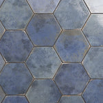 Load image into Gallery viewer, Ivy Hill Tile Mandalay Hex Blue Porcelain Tile – 0.35 inch Thick, 9.13 inch x 10.51 inch, 8.07 sq.ft/Case – Polished Hexagon Finish