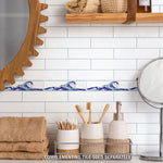 Load image into Gallery viewer, Merola Tile Captain Wave Pacific Blue Ceramic Wall Tile Trim 0.38 inch Thick 2 inch Wide – Glossy Embossed Finish