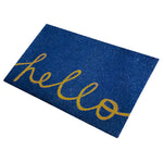 Load image into Gallery viewer, MSI Stone ULC Blue Hello 18 inch x 30 inch Coir Door Mat