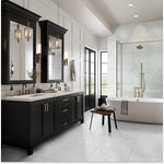 Load image into Gallery viewer, MSI Stone ULC Brighton Grey Matte Porcelain Tile 0.37 inch Thick x 24 inch Wide – 16 sq. ft. Coverage – Marble Look Matte Finish