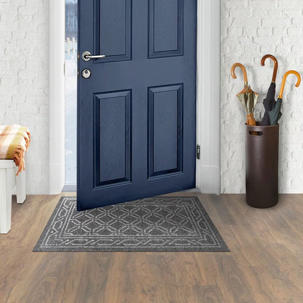 TrafficMaster Black 18-inch x 30-inch Embossed Needlepunch Doormat