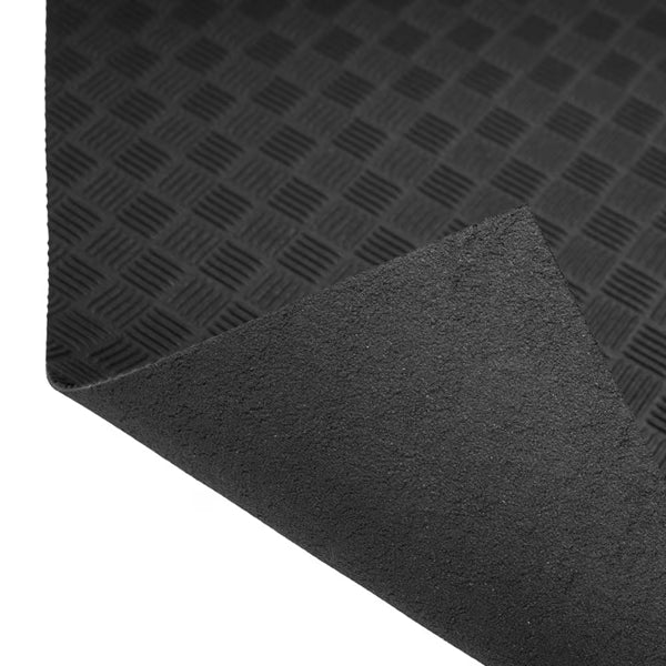 TrafficMaster Black 3 ft. x 4 ft. Indoor / Outdoor Commercial Duty Rubber Floor Mat