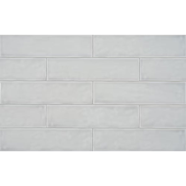 Anatolia Teramoda Silver 3 inch x 12 inch Glossy Pressed Glazed Ceramic Wall Tile – 10.66 Sq. Ft. Coverage per Case