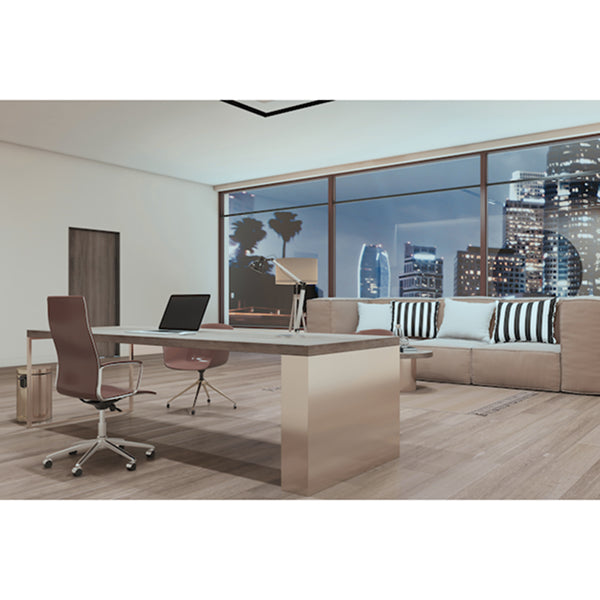 ProSelect Interlocking Vinyl Plank Flooring 5.7 mm Thick x 7.1 inch Wide x 18.91 sq ft per Box Medium Finish – Côte d'Azur Grey Oak