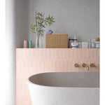 Charger l'image dans la visionneuse de galerie, Modamo Tabarca Matte Pink Porcelain Tile 0.35 inch Thick x 2.6 inch Wide – 3.78 sq. ft. Coverage – Matte Finish Subway Style