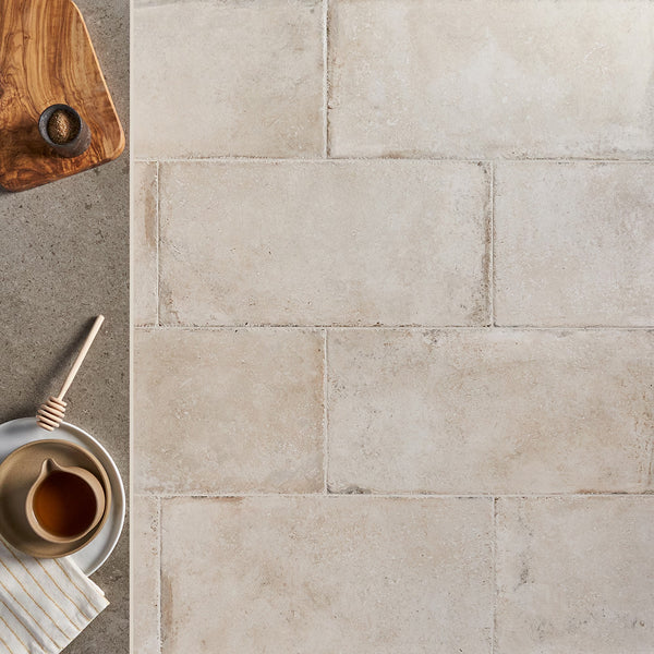 Ivy Hill Tile Granada Pergamo Porcelain Tile – 0.37 inch Thick, 12 inch x 24 inch, 11.62 sq.ft/Case – Natural Travertine Look Finish