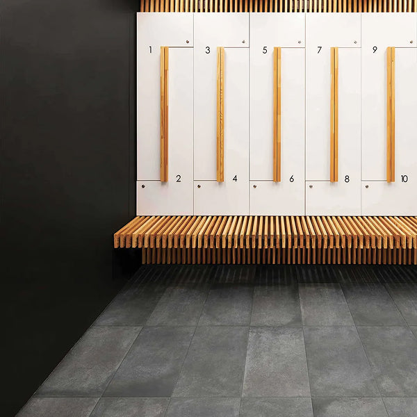ISEO Porcelain Tile, 11.8-in x 23.6-in, Charcoal – 17.4 sq.ft./box