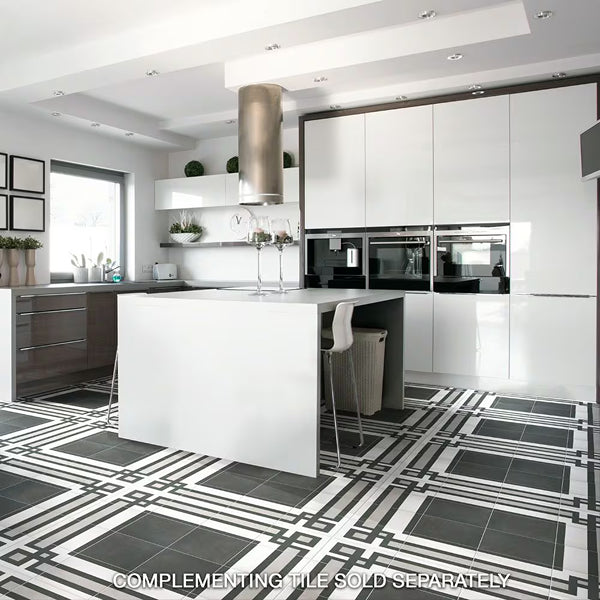 Merola Tile Twenties Diamond 7.75 inch x 7.75 inch Ceramic Floor and Wall Tile 11.11 sq ft/case – Geometric Matte Finish