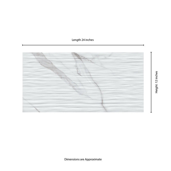 Linea 12 in. x 24 in. Glossy Ceramic Wall Tile