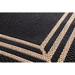 Load image into Gallery viewer, Hampton Bay Border Black/Beige 8 ft. x 10 ft. Indoor/Outdoor Area Rug – Fade Resistant Polypropylene Rug