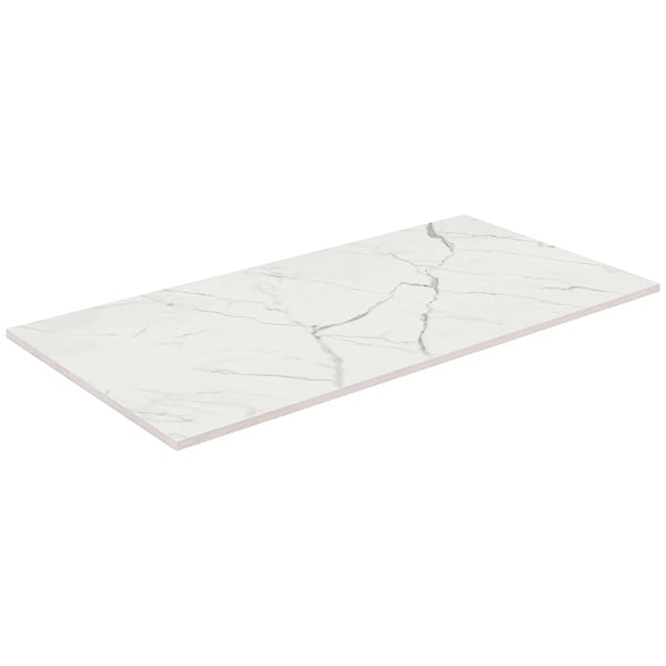 Anatolia Statuario Porcelain Tile 24 inch x 48 inch 15.5 sq. ft./case Polished Rectified Large Format Glossy Finish