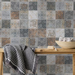 Charger l'image dans la visionneuse de galerie, Merola Tile Antigua Lis Mix Porcelain Wall Tile 0.38 inch Thick x 13 inch Wide – 10.76 sq. ft. Coverage – Glazed Mixed Finish