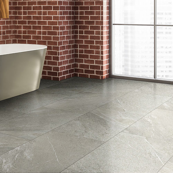 MSI Stone ULC Circinus Grigio Porcelain Tile 0.37 inch Thickness 24 inch Width 16 sq. ft. Coverage Polished Finish Marble Look