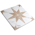 Charger l'image dans la visionneuse de galerie, Merola Tile Llama Stella Loire Noce Porcelain Tile 0.38 inch Thick x 9.75 inch Wide – 10.88 sq. ft. Coverage – Textured Mixed Finish