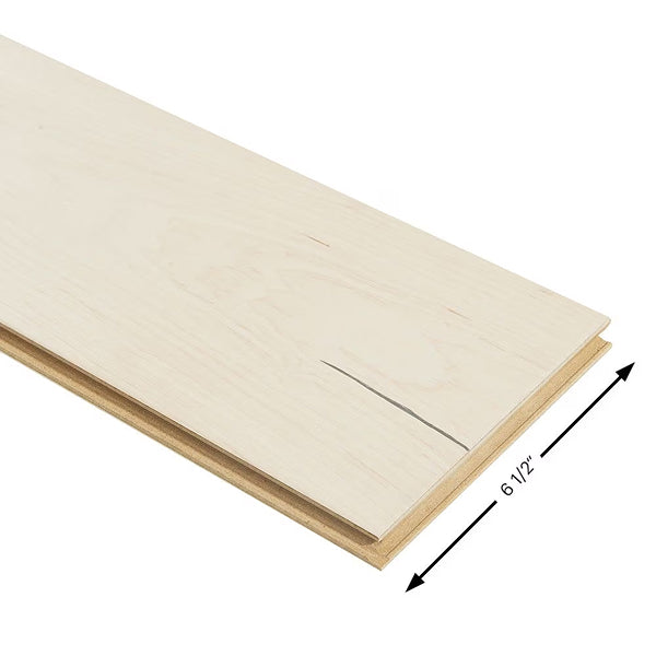 Malibu Wide Plank Maple Manhattan 3/8 in. x 6-1/2 in. x Varying Length Engineered Click Hardwood Flooring (23.64 sq. ft./case)