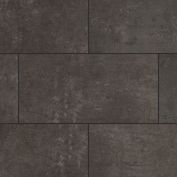 Lifeproof Overlook Slate 6.5mm x 11.9 in. W x 23.8 in. L Click Lock Waterproof Luxury Vinyl Tile Flooring (17.7 sq.ft./case)