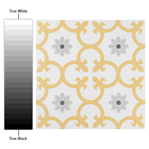 Merola Tile Daria Dandelion 9.75 inch x 9.75 inch Porcelain Floor & Wall Tile – 10.88 Sq. Ft./Case – Satin Finish