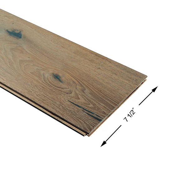 Malibu Wide Plank French Oak Belmont 1/2-inch x 7.5-inch Engineered Hardwood Flooring (23.32 sq.ft./case, Wirebrushed, Matte Finish, French Oak)