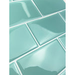 Charger l'image dans la visionneuse de galerie, Mureno Dimensions Teal Subway Peel and Stick Rigid Vinyl Tiles 4 Pack