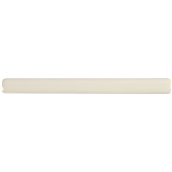 MSI Stone ULC Antique White 0.63 inch x 6 inch Glazed Ceramic Quarter Round Molding Tile 5 sq. ft./case – Glossy Crackled Finish