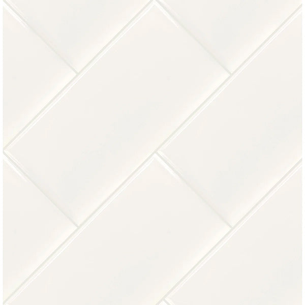 Segment 3 in. x 6 in. Glossy Ceramic Subway Wall Tile