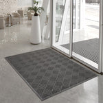 Charger l&#39;image dans la visionneuse de galerie, Multy Home 4 ft. x 6 ft. Parquet Embossed Black Doormat
