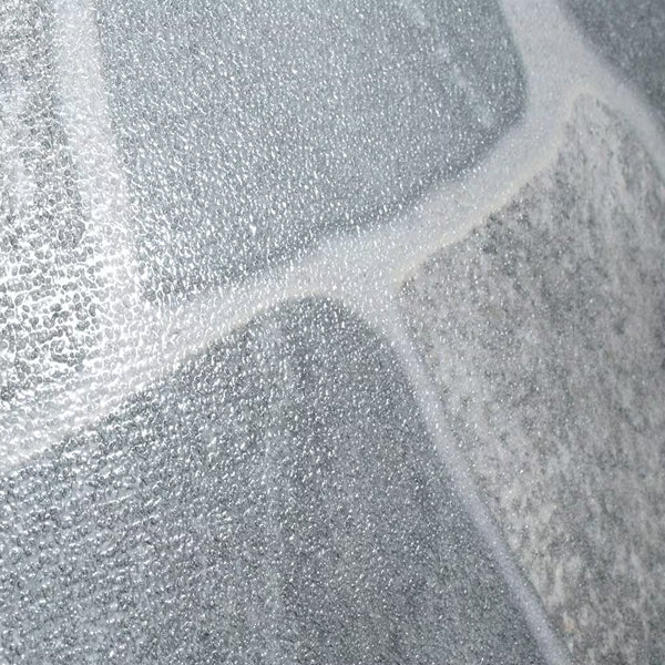Merola Tile Laja Gris 17.75 inch x 17.75 inch Ceramic Floor and Wall Tile 24.42 sq. ft./case – Stone Look Textured High Sheen Finish