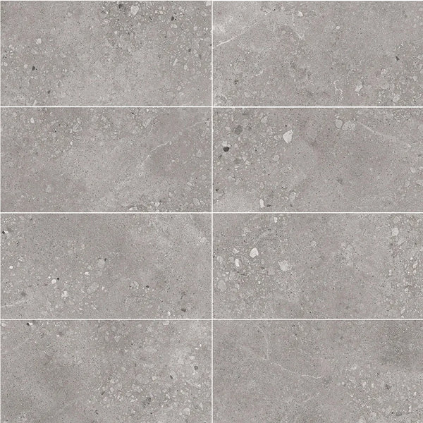 PORTLAND Porcelain Tile, 11.8 in x 23.6 in, Matte Grigio – 17.4 sq.ft./box