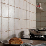 Load image into Gallery viewer, Merola Tile Artisan Blanco 13 inch x 13 inch Ceramic Floor and Wall Tile – 12.2 sq ft per Case, Vintage Spanish Style Stone Look Matte Finish