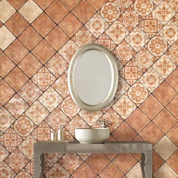 Merola Tile Costa Arena Ceramic Floor and Wall Tile 7.75 inch Width 7.75 inch Length 11.11 sq ft/case Matte Textured Finish
