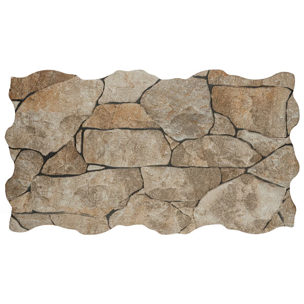 Merola Tile Andorra Beige 10-3/8 inch x 18-3/4 inch Ceramic Wall Tile – 10.88 Sq. Ft. / Case