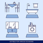 Load image into Gallery viewer, Mersin Gradient Chenille Water Absorbent Soft Plush Bath Rug
