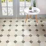 Charger l'image dans la visionneuse de galerie, Carrelage en céramique pour sol et mur Merola Tile Kings Yard Nero 44,78 cm x 44,78 cm – 1,02 m²/caisse Motif mat
