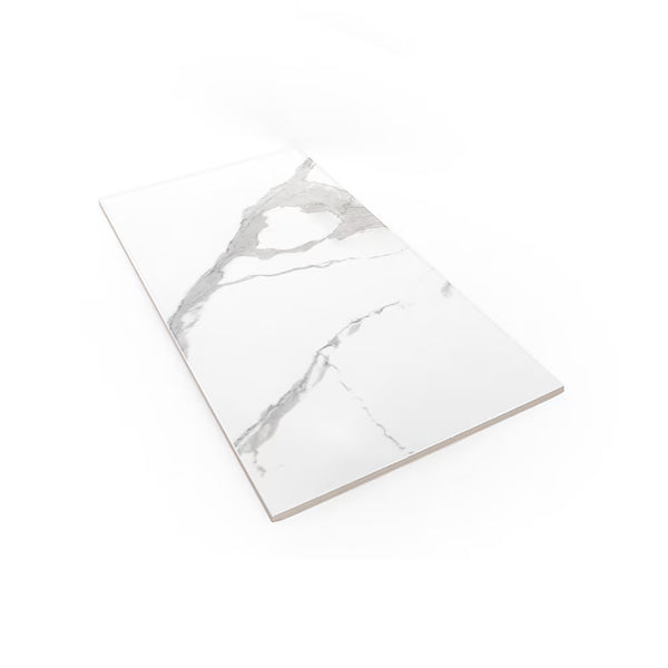 Jeffrey Court Fawn White 10 inch x 20 inch Gloss Subway Ceramic Wall Tile – 10.634 sq. ft. per Case, Marble Look Glossy Finish