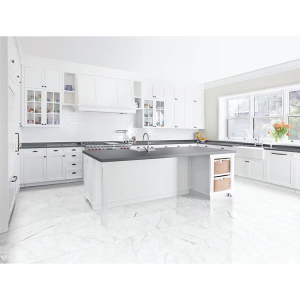 Anatolia Vera Carrara 24-inch x 24-inch Polished Rectified Porcelain Tile