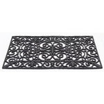 Charger l'image dans la visionneuse de galerie, Home Decorators Collection Iron Scroll 18 inch x 30 inch Black Rubber Doormat – Non-Slip Indoor Outdoor Entrance Mat