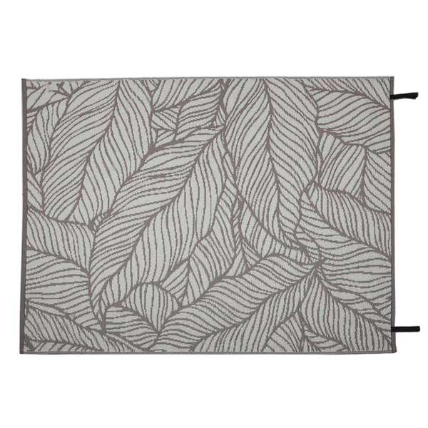 StyleWell Palm Leaves 5 ft. x 7 ft. Reversible Outdoor Area Rug – Beige Indoor/Outdoor Polypropylene Rug
