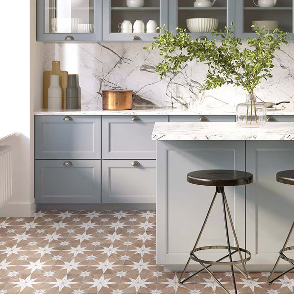 Merola Tile Llama Stella Loire Verso Noce Porcelain Tile 9.75 inch x 9.75 inch – 10.88 sq. ft. per Case Mixed Texture Wood Look Finish