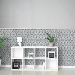 Charger l'image dans la visionneuse de galerie, Merola Tile Llama Flower Loire Silver Smoke Porcelain Tile – 0.38 inch Thick, 8.63 inch x 9.88 inch, 11.5 sq.ft/Case – Mixed Texture Floral Finish