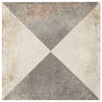 Load image into Gallery viewer, Merola Tile D’Anticatto Decor Triangoli Porcelain Floor and Wall Tile 8.75 inch x 8.75 inch x 0.38 inch – 11.25 sq. ft./Case, Matte Textured Rustic Finish