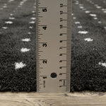 Load image into Gallery viewer, Delfine Geometric Dots Black/Ivory Area Rug