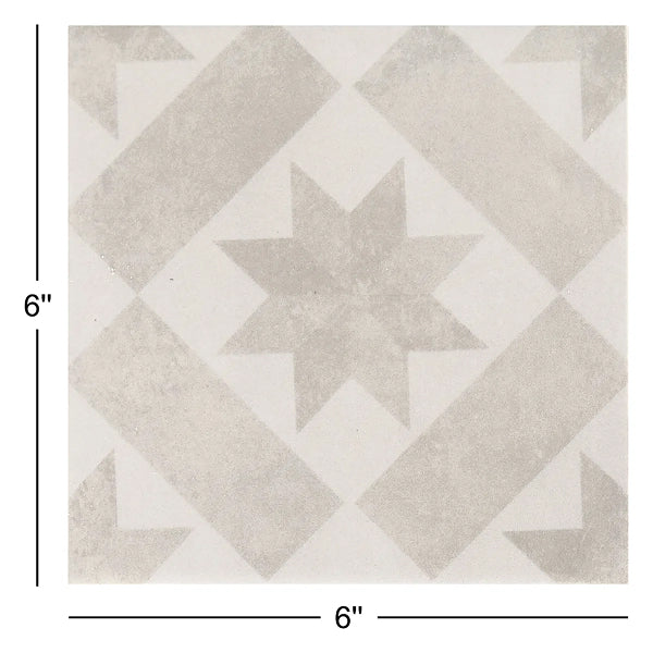 Itona Tile 6" x 6" Matte Ceramic Wall Tile (50 PCS Per Carton) (12.50 SQFT Per Carton)