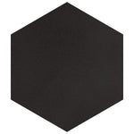 Charger l'image dans la visionneuse de galerie, Merola Tile Textile Basic Hex Black Porcelain Tile 8.63 inch x 9.88 inch – 11.5 sq. ft. per Case Glossy Stone-Look Finish