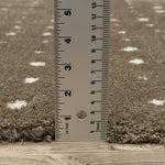 Load image into Gallery viewer, Delfine Geometric Dots Mink Brown/ Ivory Area Rug