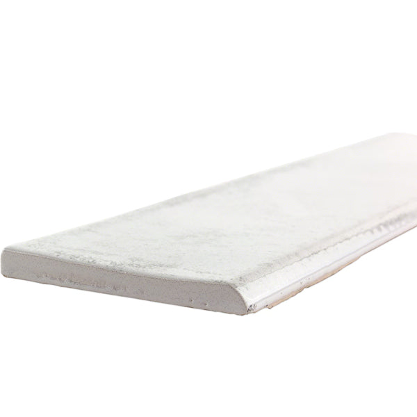 Ivy Hill Moze White 3 in. x 12 in. Ceramic Bullnose Wall Tile Trim
