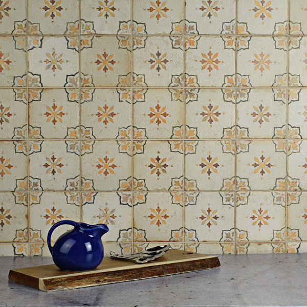 Merola Tile Mirambel Marron 13 inch x 13 inch Ceramic Floor and Wall Tile – 12.2 sq. ft. per Case, Matte Textured Finish