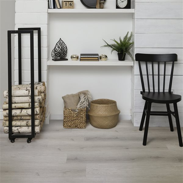 everhome Extra Wide and Long Plank Salem Grey 4+1 mm SPC Rigid Core Vinyl 9-in W x 60-in L